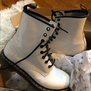 Size 8 White Dr. Martens